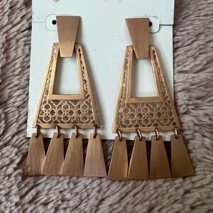 Kendra Scott Kase Rose Gold Fringe Earrings NEW! Hard to find!